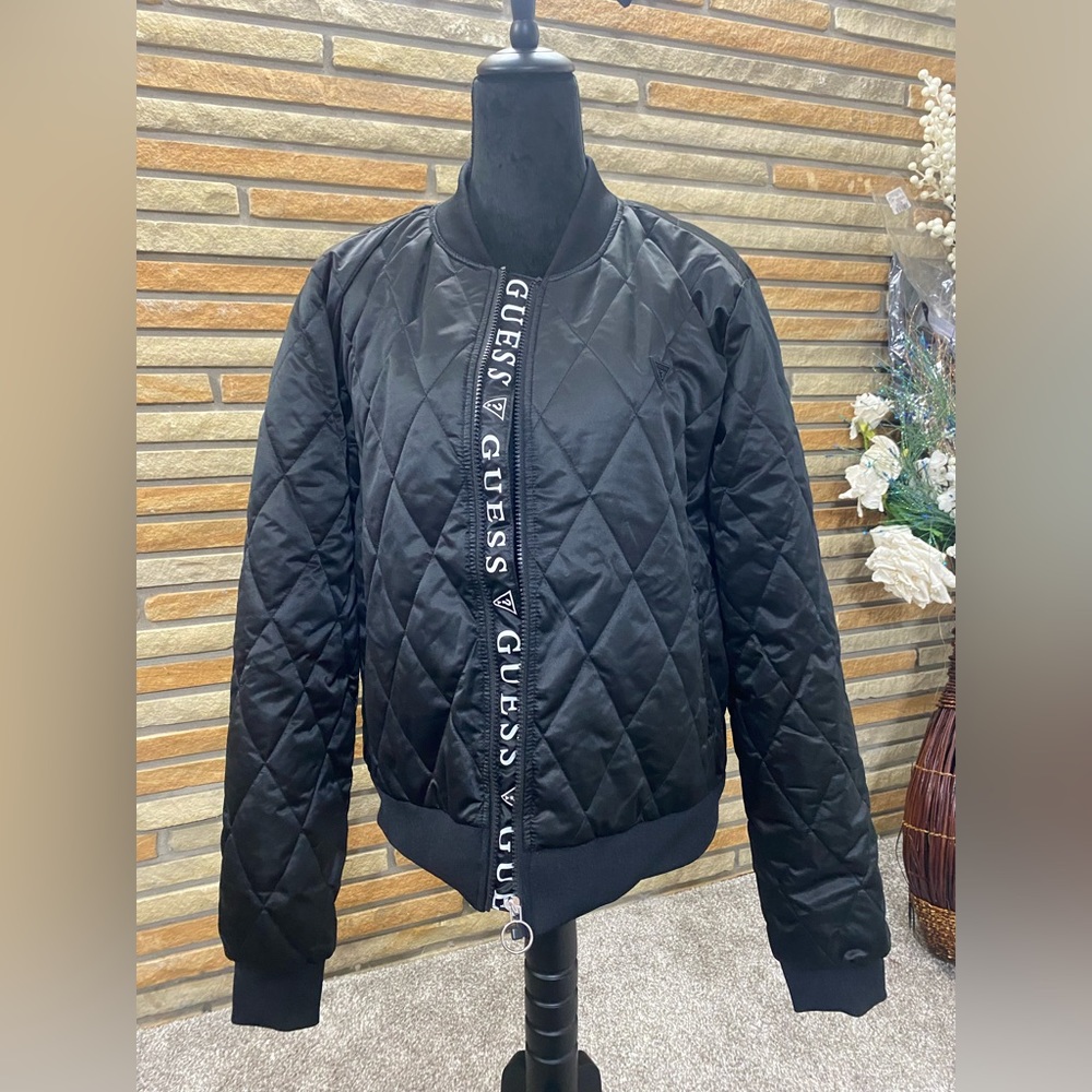 Xl guess quilted bomber